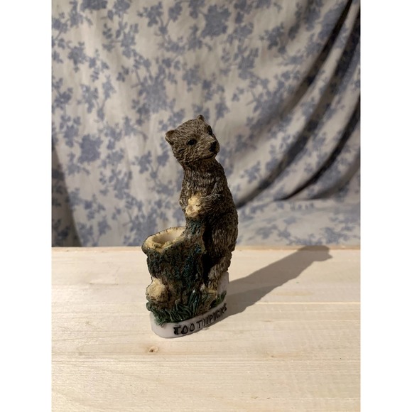 Vintage Ceramic Bear Toothpick Holder - Picture 6 of 10
